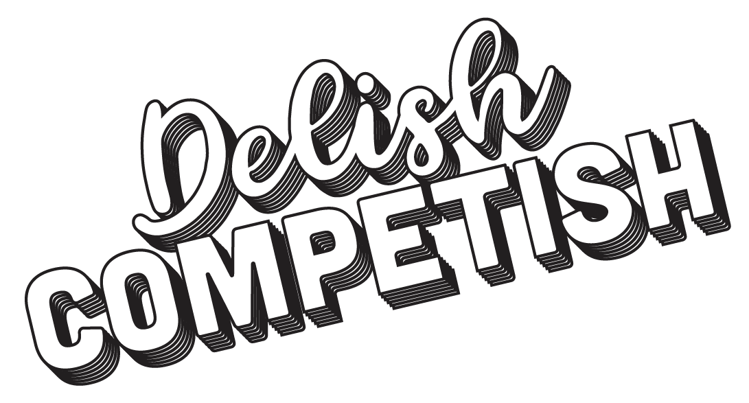 Delish Competish Logo Black and White